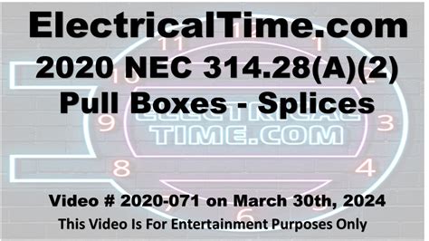 nec 314 splice length